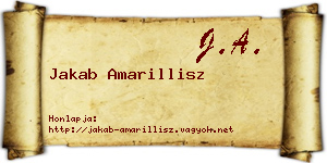 Jakab Amarillisz névjegykártya