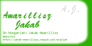 amarillisz jakab business card